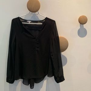 Black Loose Blouse, Size small